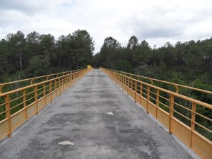 Magnifique pont qui enjambe la forêt des Landes